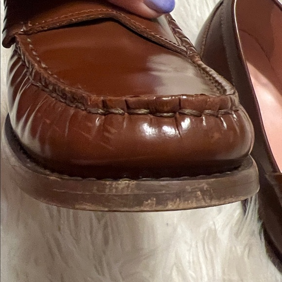 J. Crew Classic Brown Leather Penny Loafers Size 11 Preppy Academia Quality - Picture 9 of 12